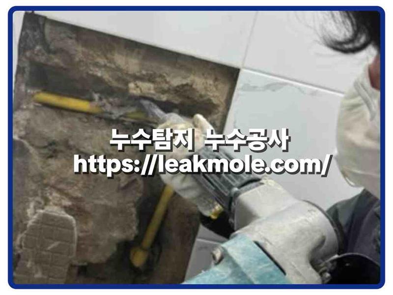 누수탐지 현장 작업 사진 6